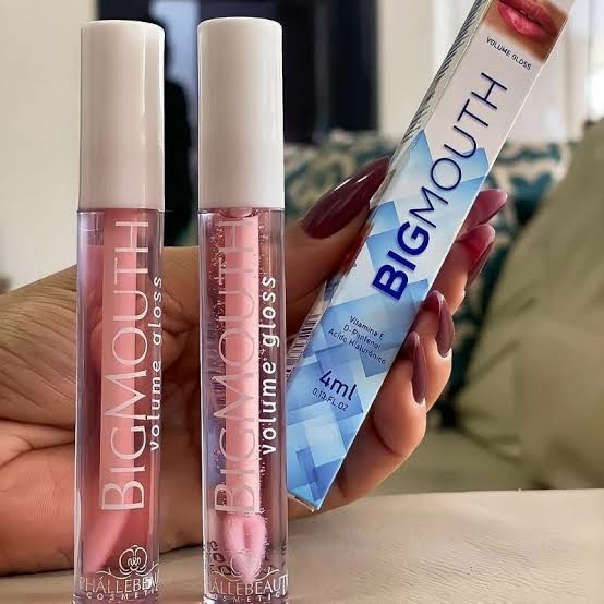 02 Big Mouth Volume Gloss PHALLEBEAUTY(Rosa e Incolor)