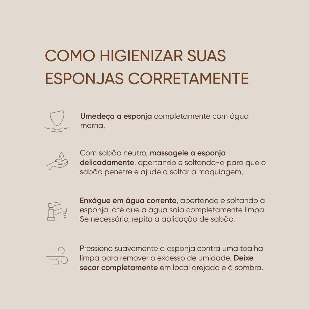 Esponja de Maquiagem Mascavo Pro Blender Soft Pillow