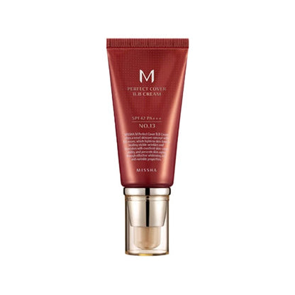missha m perfect cover bb cream 20ml/50ml 13,21,23,25,27,29,31 spf42 pa+++
