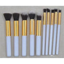 Kit 10 peças pincel kabuki precisão Conjunto de Maquiagem para Sombra Delineador Lábios Pó Base