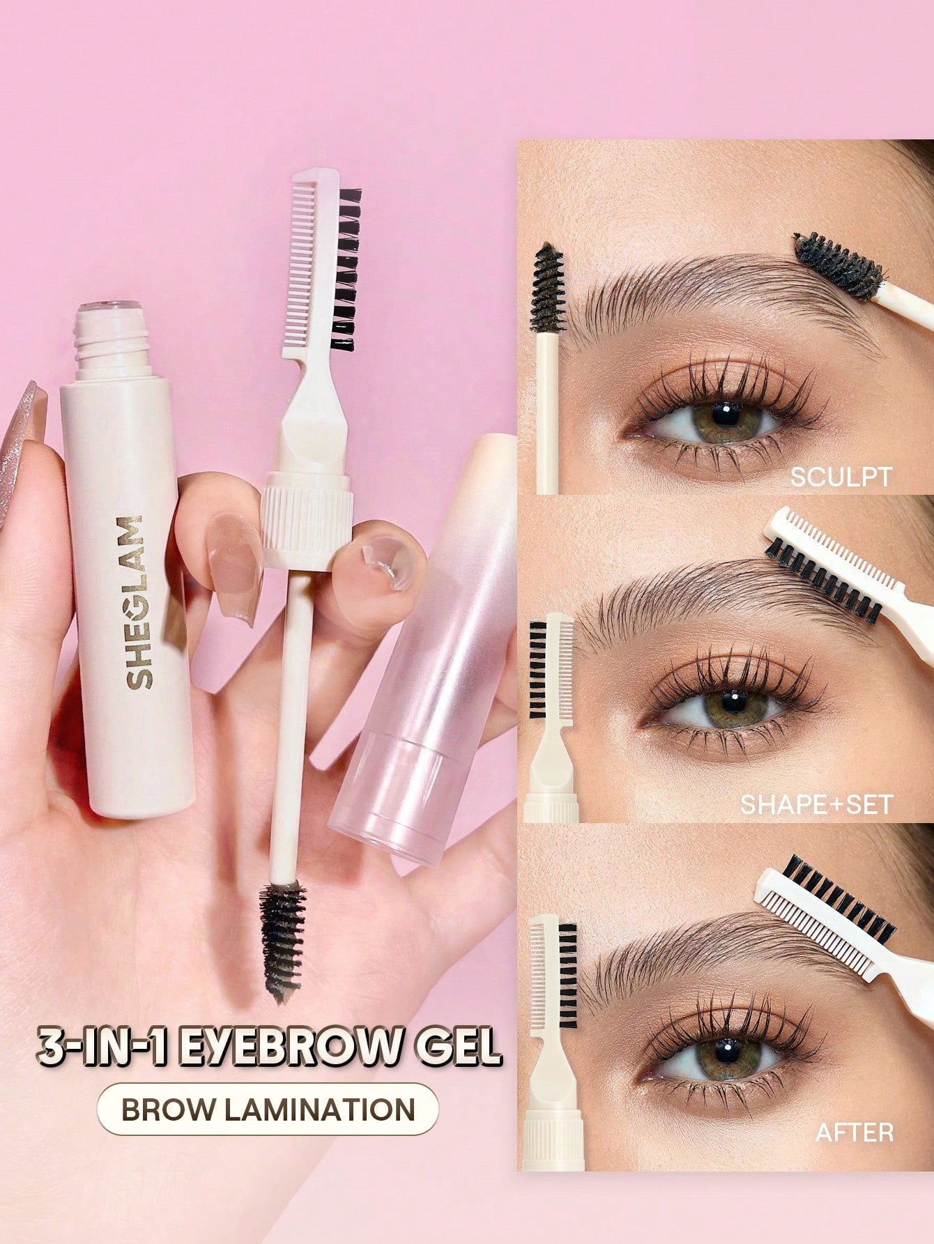 SHEGLAM Save Lt Gel Para Sobrancelha Laminada Marca Beleza Maquiagem Maquiagens CosméTico Para Mulheres E Garotas Perfeito Para Outono E Inverno Ideal Para Y2K Moda Elegante Adequado Para AniversáRio Dia Das MãEs Carnaval Prenda Festa De Pronto Melhor Cor