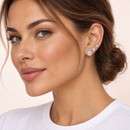 Trio de Brinco Folheado a Ouro 18k e Prata Gota Cristal
