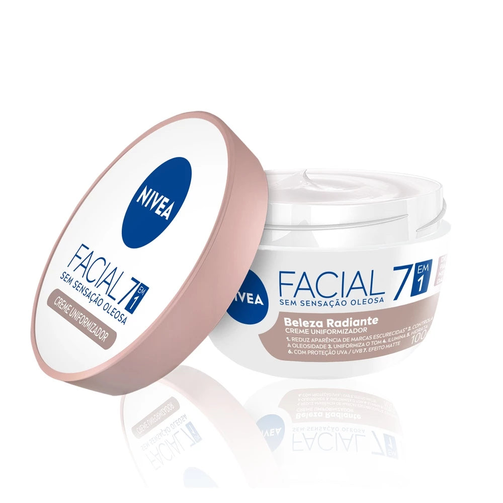 NIVEA - Creme Facial 100g - Antissinais - Nutritivo - Noturno - Gel Fresh - Pele Negra - Lata 29g, 56g, 145g