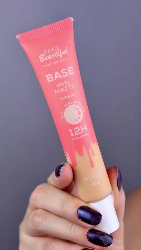 Base com Efeito Matte Cobertura Média Alta Face Beautiful 25g