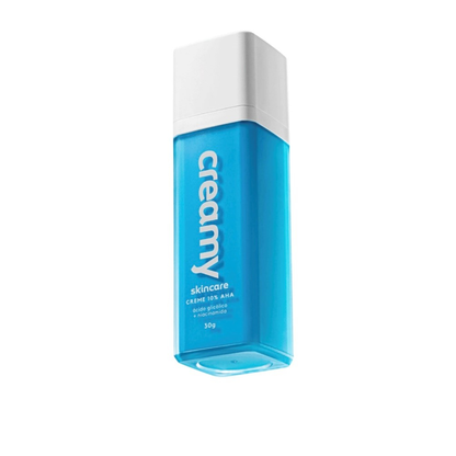 Creamy skincare retinol, vitamina C, lático, mandélico ou glicólico, 30g