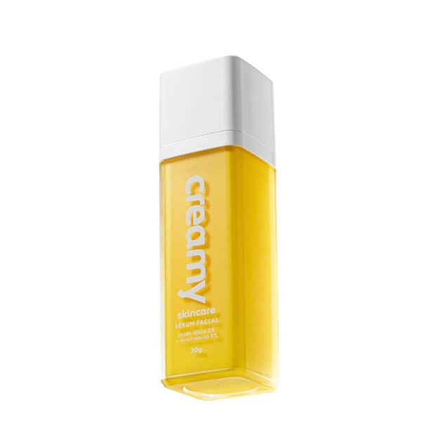 Creamy skincare retinol, vitamina C, lático, mandélico ou glicólico, 30g