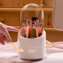Rotação Organizador Portátil 360º De Mesa Cosmético Maquiagem Porta-escovas Batom Caixa Tubo