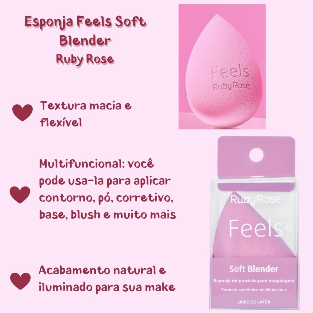 Esponja Facial Gota Chanfrada Para Base Corretivo Contorno