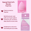 Esponja Facial Gota Chanfrada Para Base Corretivo Contorno