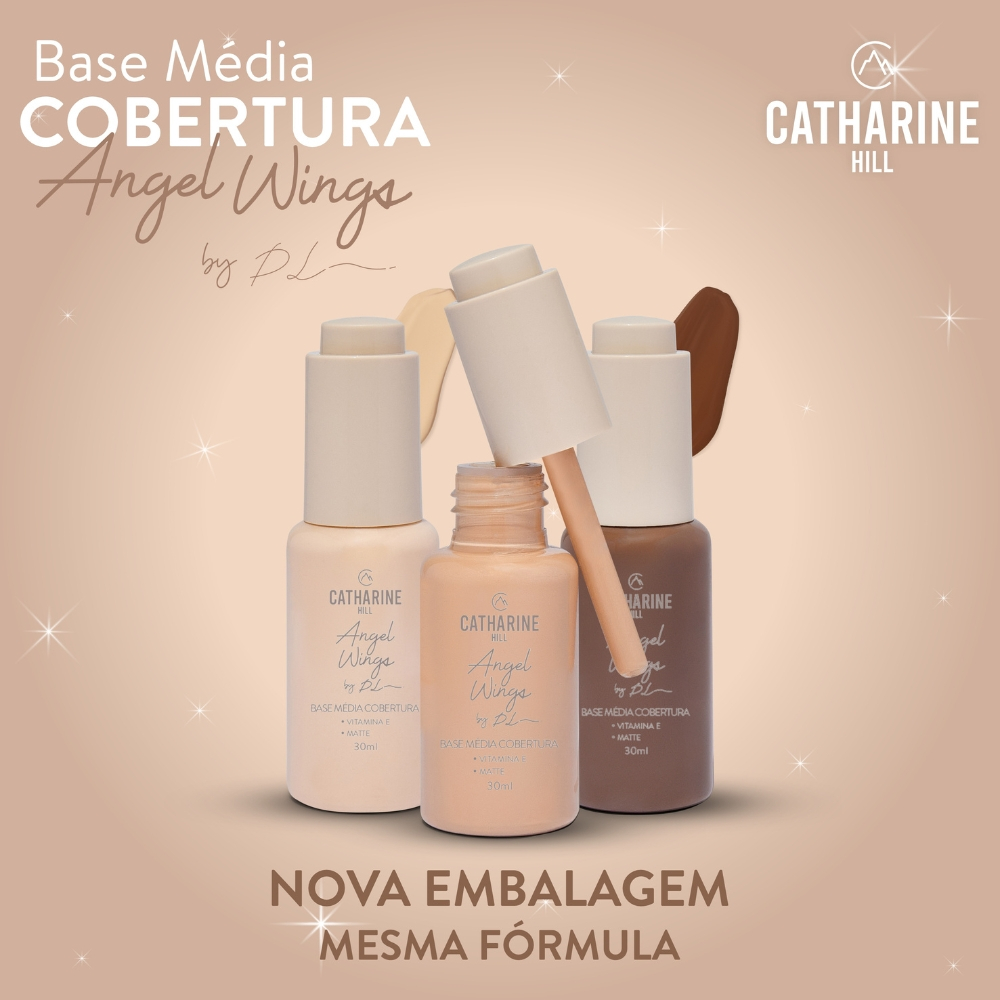 Base Líquida Chill Média Cobertura Pri Lessa Catharine Hill Vegana 30ml Angel Wings Matte