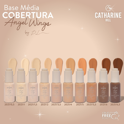 Base Líquida Chill Média Cobertura Pri Lessa Catharine Hill Vegana 30ml Angel Wings Matte
