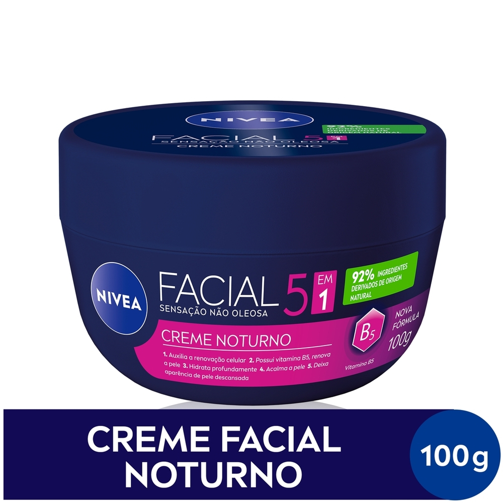 NIVEA - Creme Facial 100g - Antissinais - Nutritivo - Noturno - Gel Fresh - Lata 29g, 56g, 145g