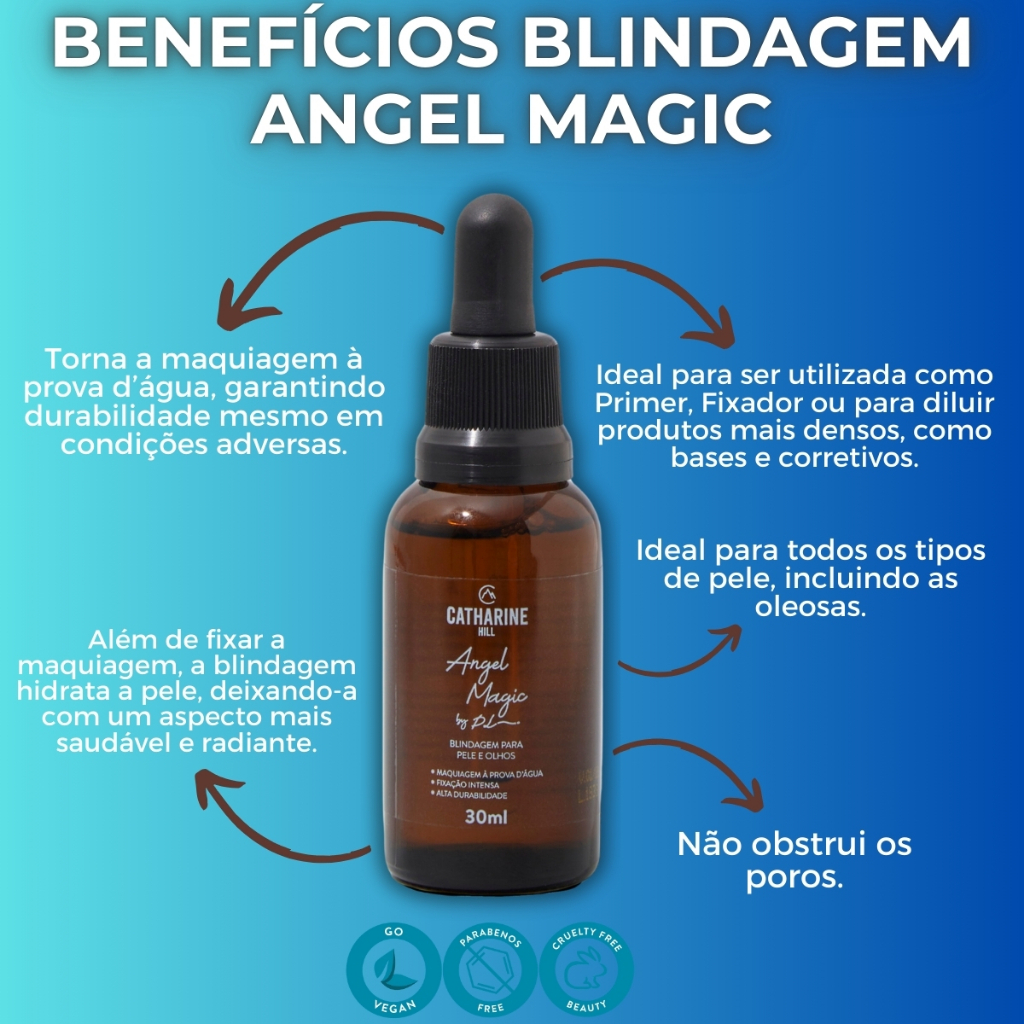 Blindagem Primer Fixador de Maquiagem Angel Magic Catharine Hill Pri Lessa