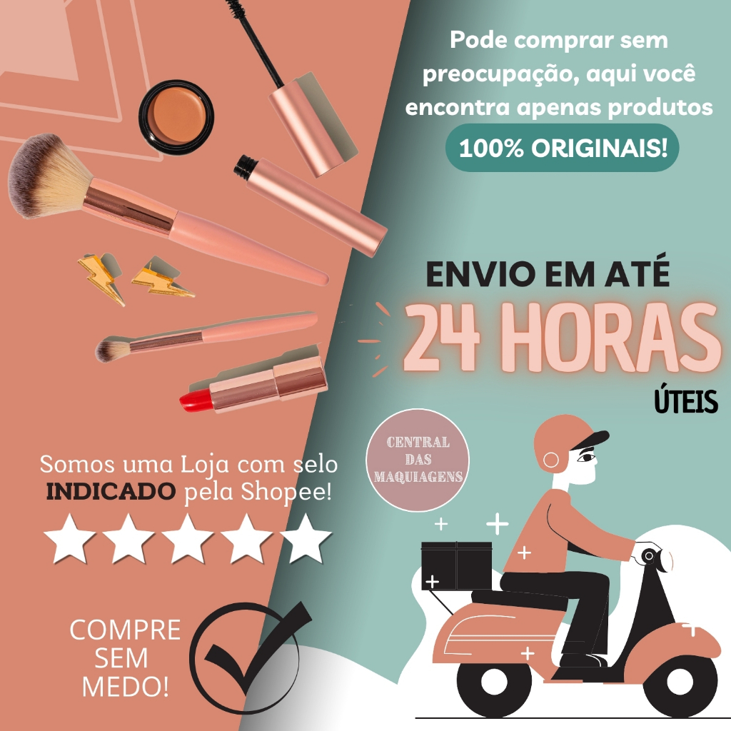 Base Líquida Fix - Vizzela 30ml - 100% Original Todas as Cores