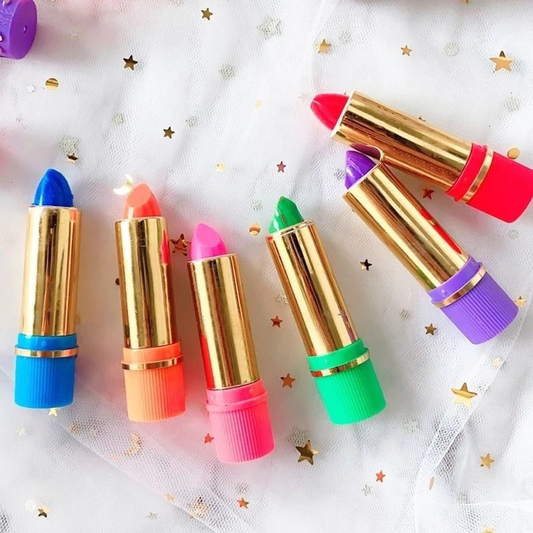 Kit 6 E 12 Unidades Batom Mágico Coloridos da Vovó 24 Horas Longa Duração - Bella Femme