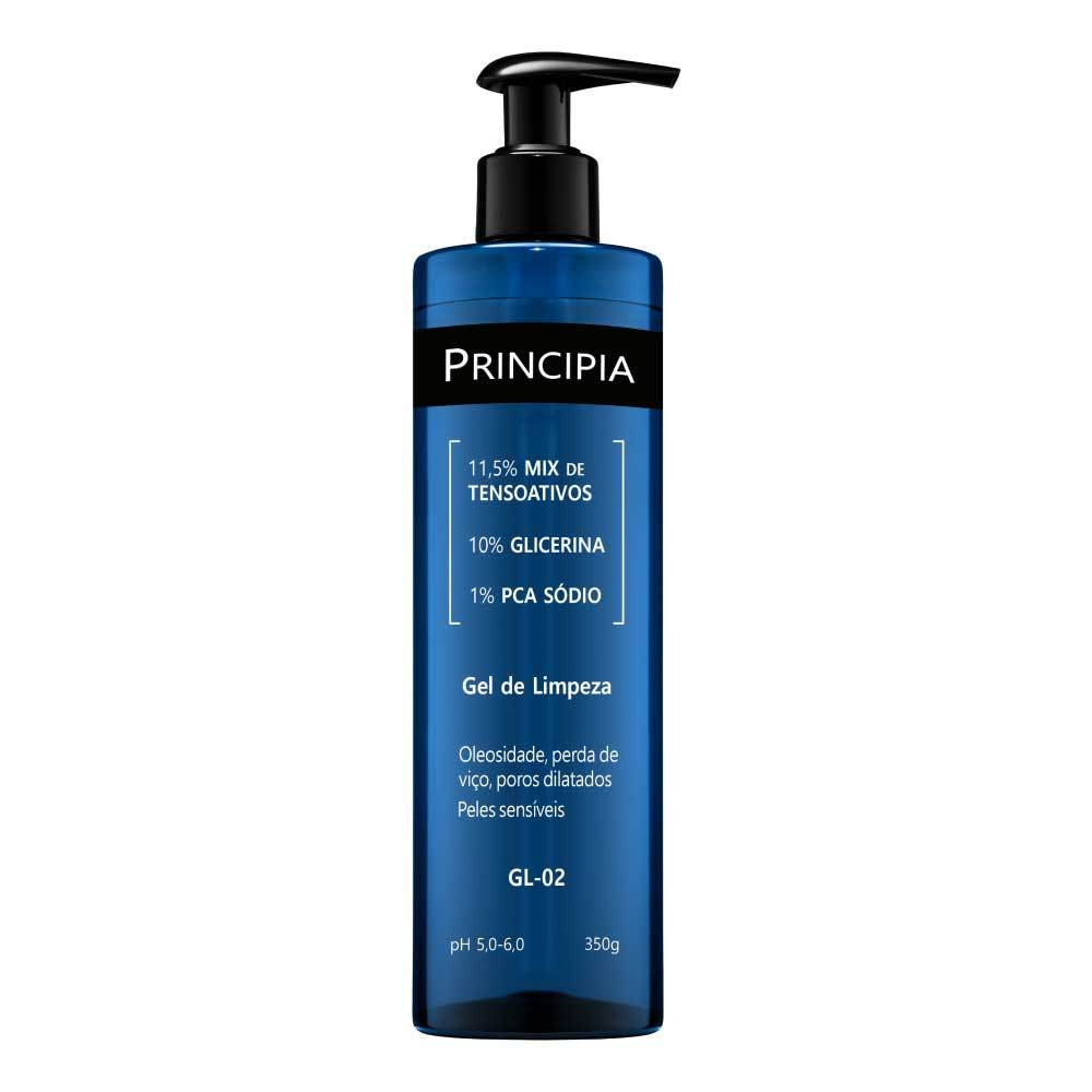 Principia Kit Completo Peles Sensíveis c/ Gel de Limpeza Gl-02 + Creme Hidratante CH-01 + Protetor Solar PS-01 FPS 60