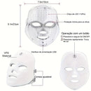 Máscara Facial LED Multicolor