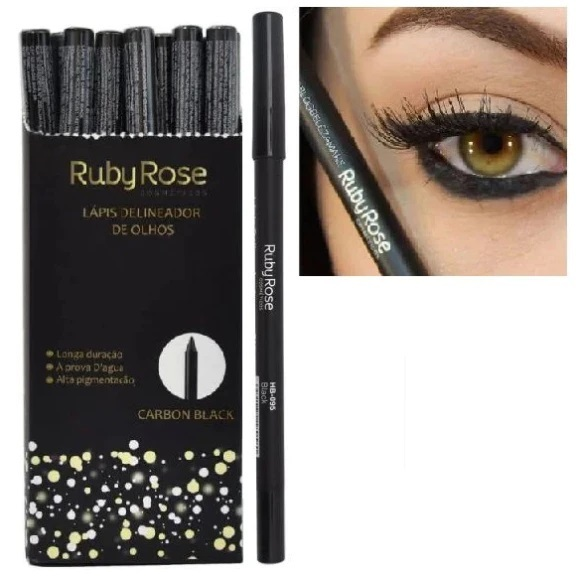 Ruby Rose Lápis de Olho Eye Catching (Preto) | Definição e Precisão