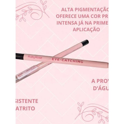 Ruby Rose Lápis de Olho Eye Catching (Preto) | Definição e Precisão