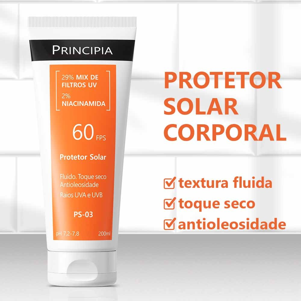 Protetor Solar Corporal PS-03 FPS60 Principia - 200ml