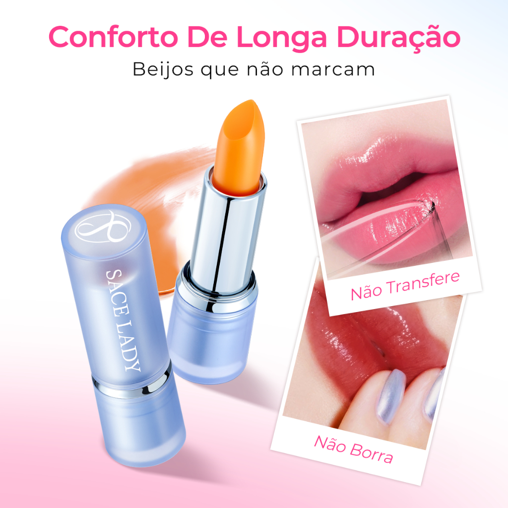 Batom Mágico SACE LADY hidratante labial de longa duração brilho