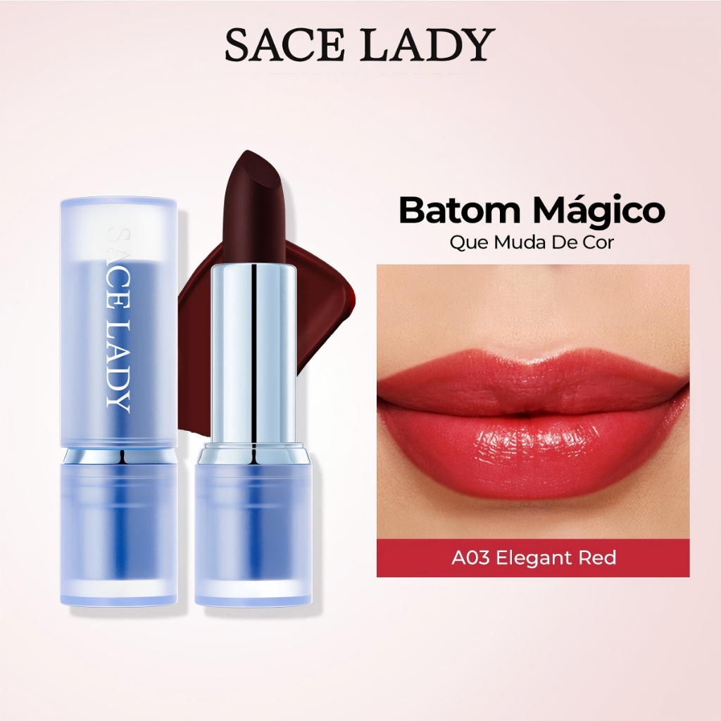 Batom Mágico SACE LADY hidratante labial de longa duração brilho