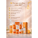 Skincare Vitamina C Dermachem serum clareador sabonete esfoliante mousse de limpeza
