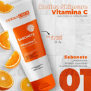 Skincare Vitamina C Dermachem serum clareador sabonete esfoliante mousse de limpeza