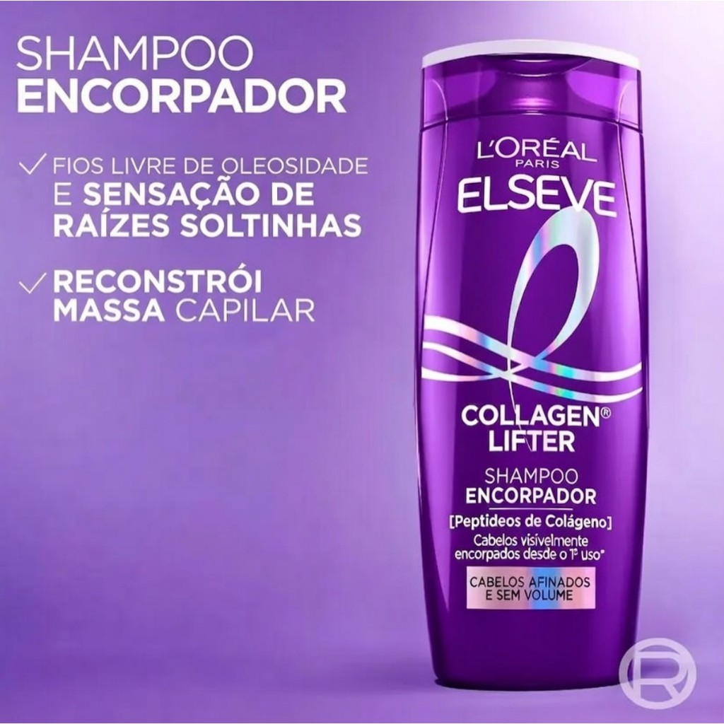 KIT ELSEVE COLÁGENO LIFTER SHAMPOO + COND + MÁSC + SÉRUM - 4 ITENS