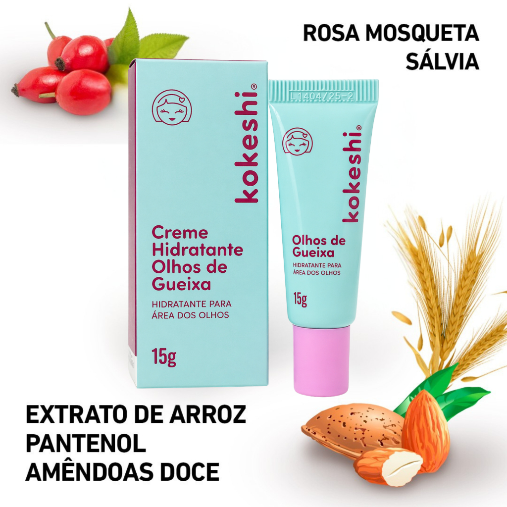 Kit Dupla Renovadores Faciais Kokeshi Pele Porcelana Olhos Gueixa