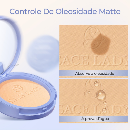 Pó Compacto SACE LADY Controle De Óleo Maquilhagem De Longa Duração Pó solto