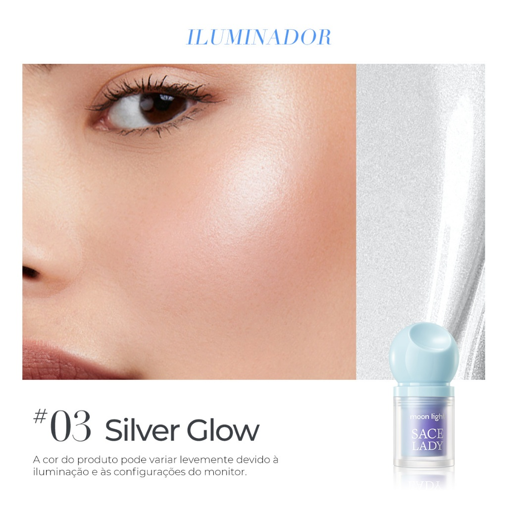 Bastão Iluminador SACE LADY – Toque Frio e Brilho Radiante para a Pele