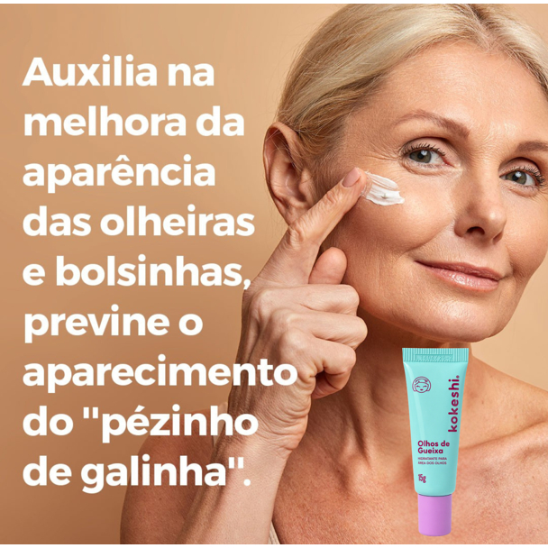 Kit Dupla Renovadores Faciais Kokeshi Pele Porcelana Olhos Gueixa