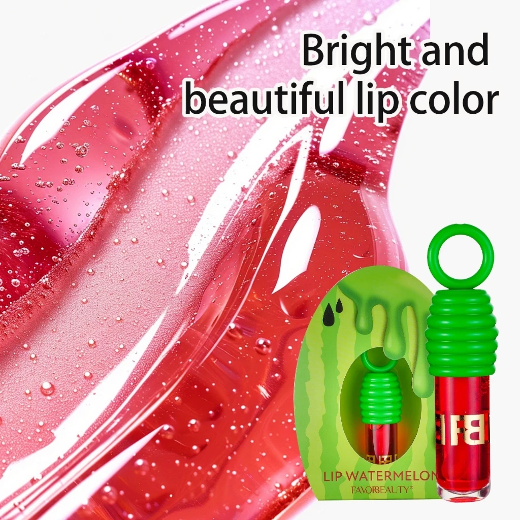 Gloss Labial Lip 5g – Hidratante, Brilho Intenso e Protetor Chaveiro Melancia