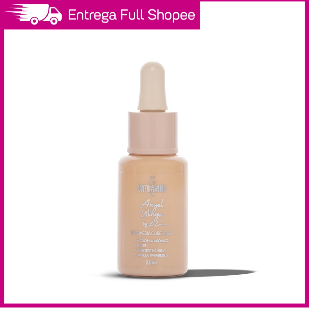 Base Líquida Chill Média Cobertura Pri Lessa Catharine Hill Vegana 30ml Angel Wings Matte