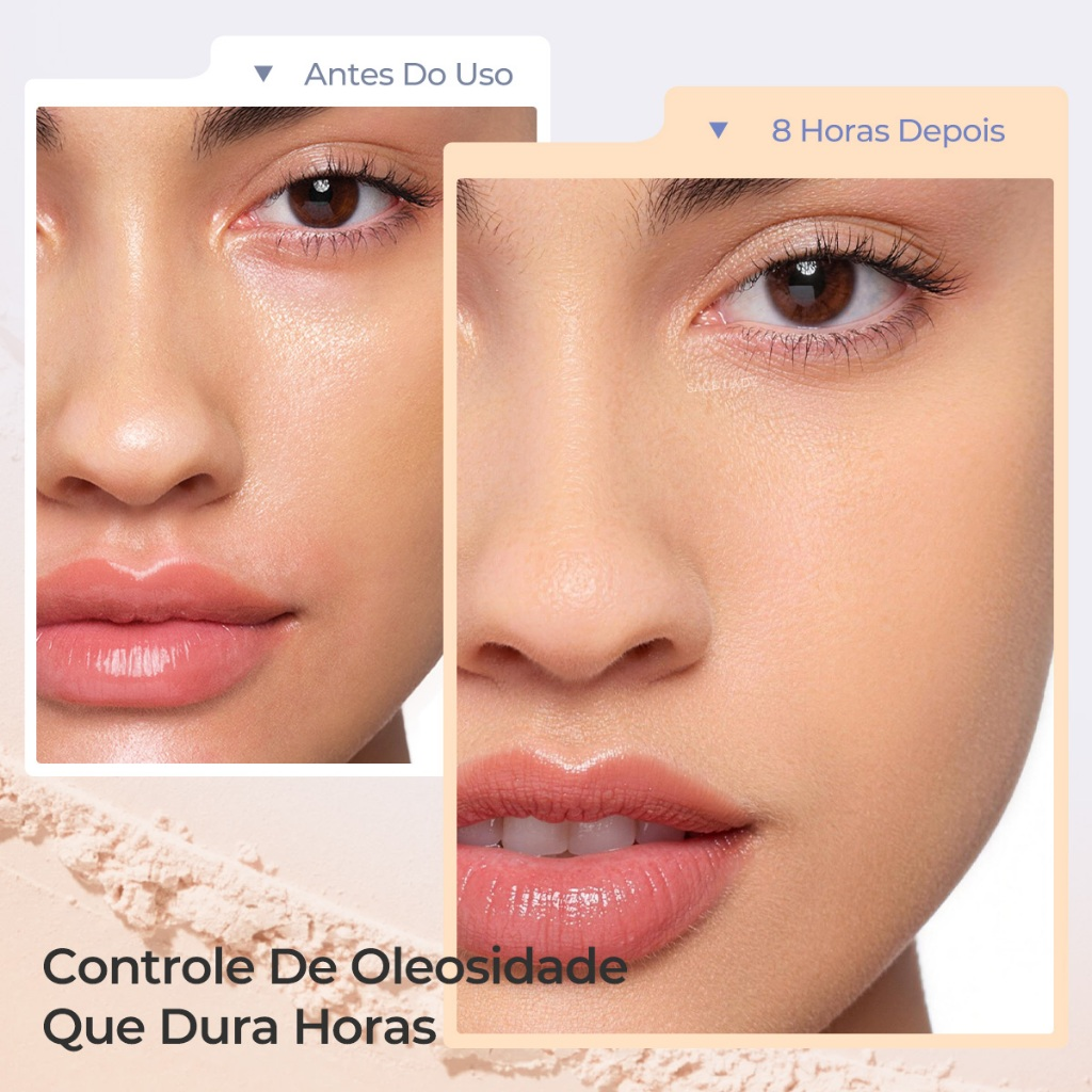 Pó Compacto SACE LADY Controle De Óleo Maquilhagem De Longa Duração Pó solto