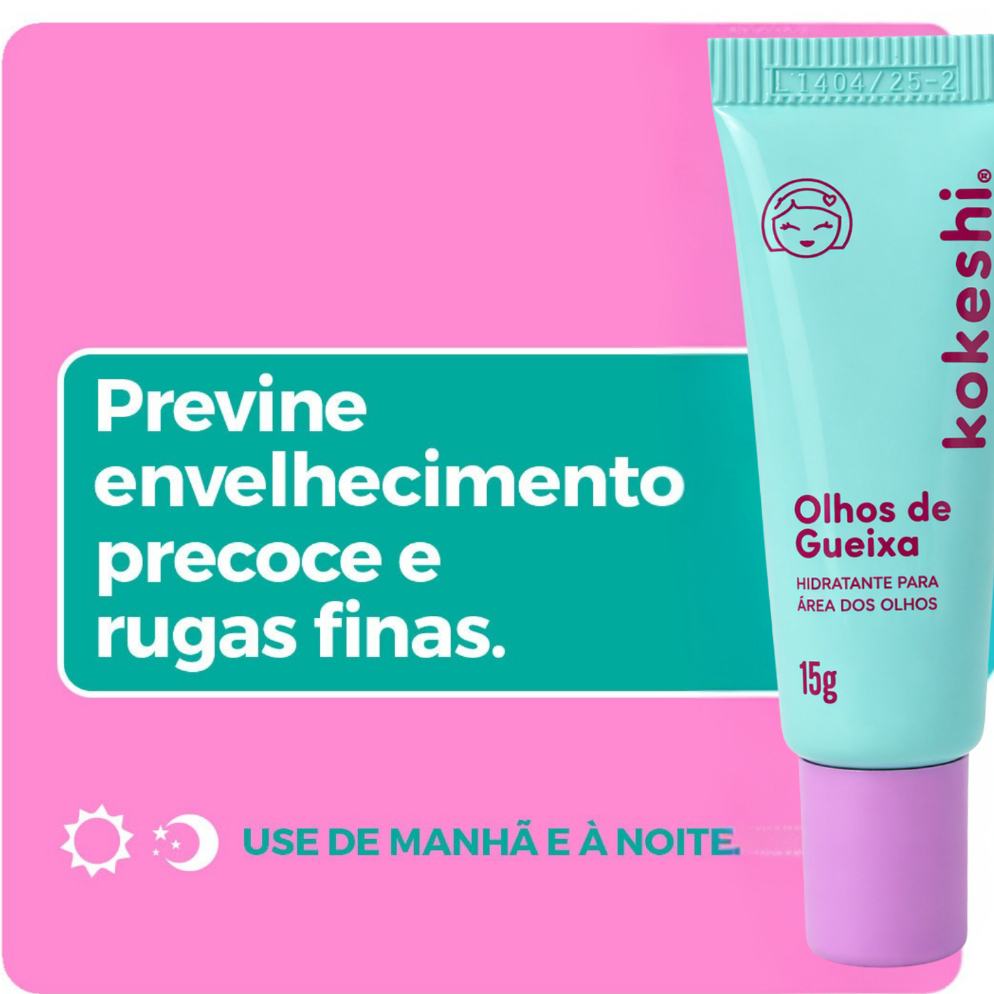 Kit Dupla Renovadores Faciais Kokeshi Pele Porcelana Olhos Gueixa