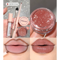 Kit Batom Glitter Sheglam 3em1 Com Delineador Cola E Pincel 100% Original