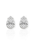 Brinco Folheado a Ouro 18k e Prata Gota Cristal