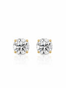 Brinco Folheado a Ouro 18k e Prata Ponto de Luz