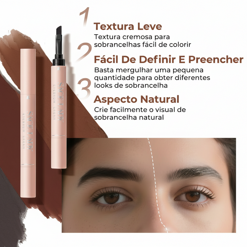 Creme para Sobrancelhas à Prova d'Água SACE LADY efeito tatuagem de longa duração
