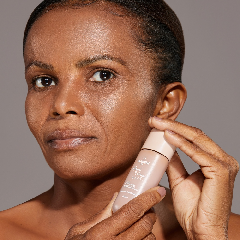 Base Líquida Alta Cobertura Pri Lessa Catharine Hill A Prova Dágua Matte 40ml