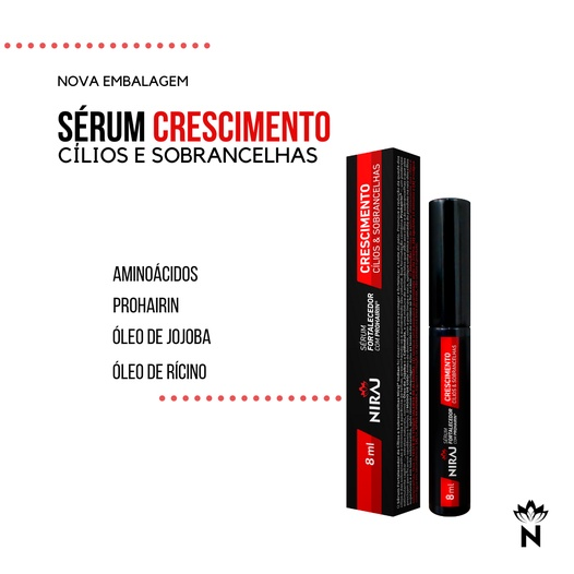 SERUM NIRAJ FORTALECIMENTO 8ML VERMELHO
