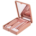 Kit 5 de pincéis Para maquiagem Com espelho super sofisticado