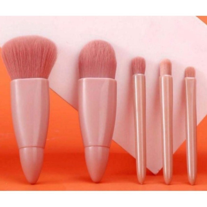 Kit 5 de pincéis Para maquiagem Com espelho super sofisticado