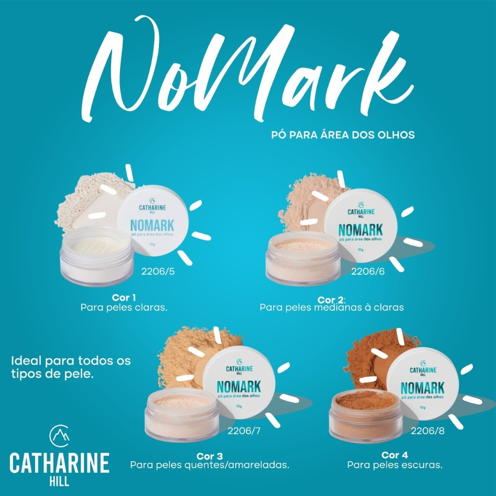 Pó Translúcido Para Olhos Nomark Catharine Hill Ultrafino Aveludado