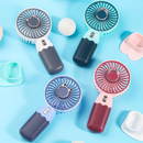 Ventilador Mini Portátil Recarregável USB de Mão Suporte Mesa Silencioso Ideal para Casa Trabalho