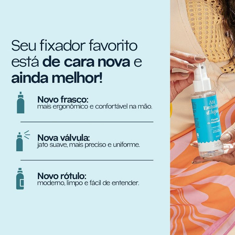 Fixador de Maquiagem à Prova D'Água Até Embaixo D'Água Maria Margarida