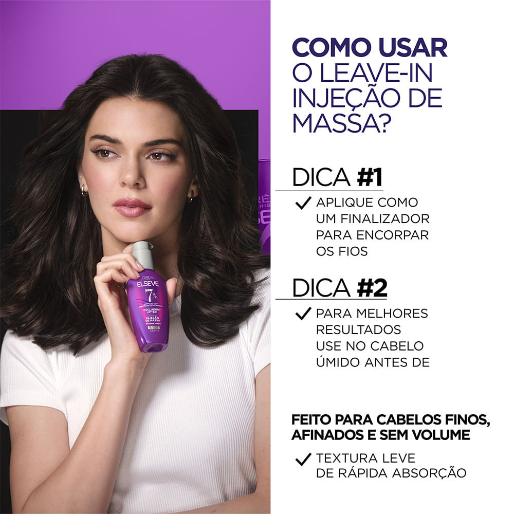 Leave-In Injeção De Massa Elseve Colágeno Lifter 100ml