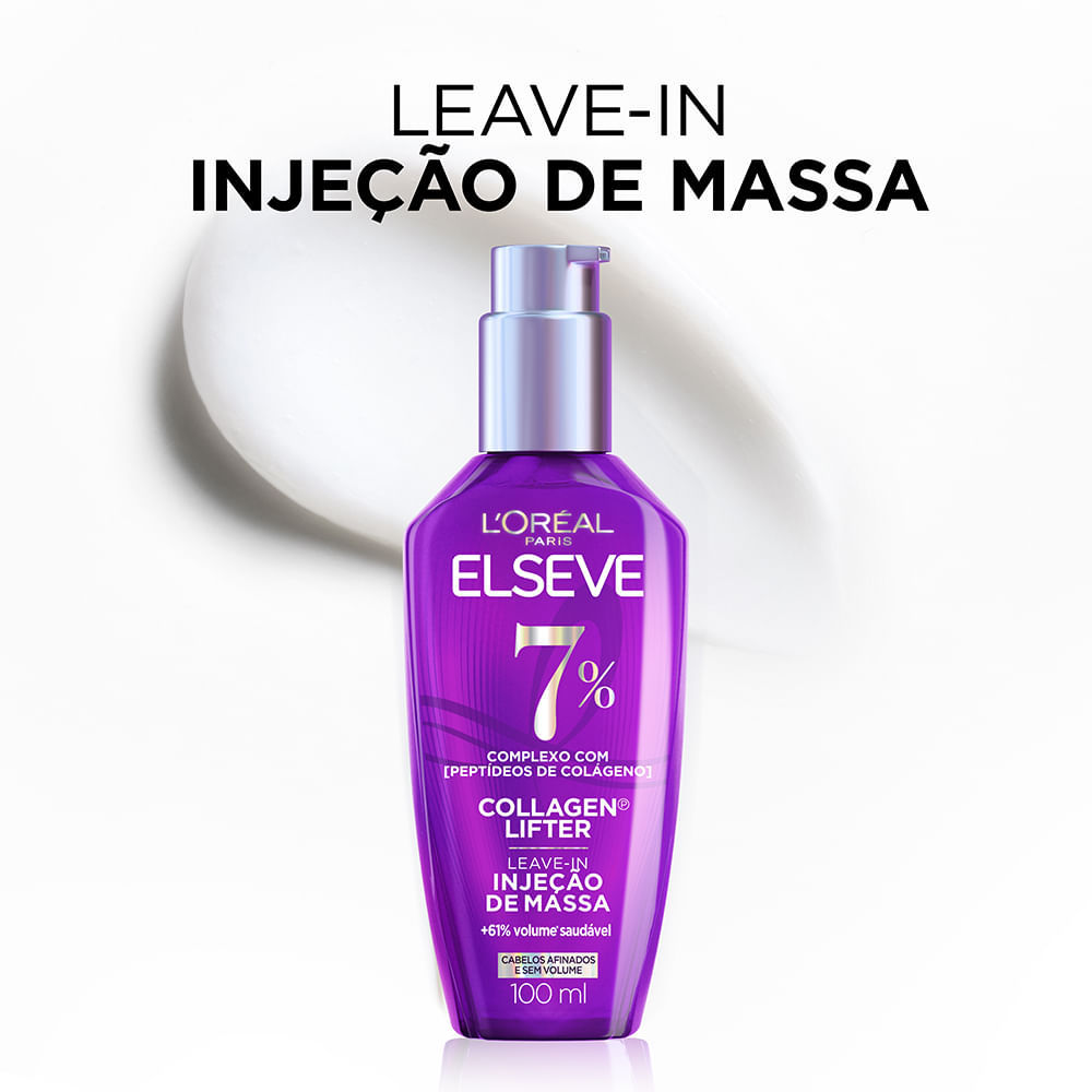 Leave-In Injeção De Massa Elseve Colágeno Lifter 100ml